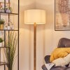 Flemming Stehleuchte 50 cm Naturfarben, Schwarz, 1-flammig