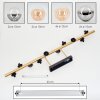 Chehalis Deckenleuchte Glas 10 cm, 12 cm, 15 cm Gold, Schwarz, 10-flammig