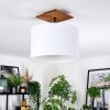 Bassagoda Deckenleuchte 35 cm Naturfarben, Schwarz, 1-flammig