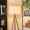 Flemming Stehleuchte 50 cm Holz dunkel, Schwarz, 1-flammig
