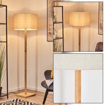 Flemming Stehleuchte 50 cm Naturfarben, 1-flammig