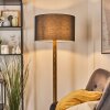 Flemming Stehleuchte 50 cm Braun, Naturfarben, Schwarz, 1-flammig