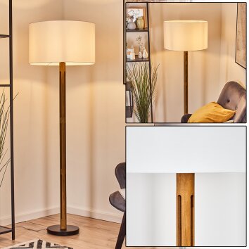 Flemming Stehleuchte 50 cm Braun, Naturfarben, Schwarz, 1-flammig Flemming Stehleuchte 50 cm Braun, Naturfarben, Schwarz, 1-flammig