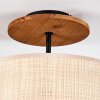 Sabadim Deckenleuchte 35 cm Naturfarben, Schwarz, 1-flammig