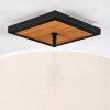 Bassagoda Deckenleuchte 35 cm Naturfarben, Schwarz, 1-flammig
