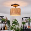 Granja Deckenleuchte 35 cm Naturfarben, Schwarz, 1-flammig