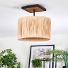 Granja Deckenleuchte 35 cm Naturfarben, Schwarz, 1-flammig