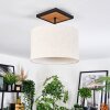 Bassagoda Deckenleuchte 35 cm Naturfarben, Schwarz, 1-flammig