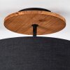 Bassagoda Deckenleuchte 35 cm Naturfarben, Schwarz, 1-flammig