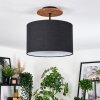 Bassagoda Deckenleuchte 35 cm Naturfarben, Schwarz, 1-flammig