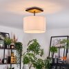 Bassagoda Deckenleuchte 35 cm Naturfarben, Schwarz, 1-flammig