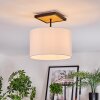 Bassagoda Deckenleuchte 35 cm Naturfarben, Schwarz, 1-flammig
