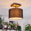 Bassagoda Deckenleuchte 35 cm Naturfarben, Schwarz, 1-flammig