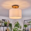 Bassagoda Deckenleuchte 35 cm Naturfarben, Schwarz, 1-flammig
