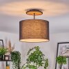 Bassagoda Deckenleuchte 35 cm Naturfarben, Schwarz, 1-flammig