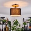 Bassagoda Deckenleuchte 35 cm Naturfarben, Schwarz, 1-flammig