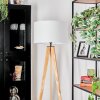 Flemming Stehleuchte 50 cm Naturfarben, Schwarz, 1-flammig