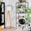 Flemming Stehleuchte 50 cm Naturfarben, Schwarz, 1-flammig