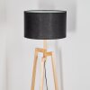 Flemming Stehleuchte 50 cm Naturfarben, Schwarz, 1-flammig