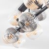 Koyoto Deckenleuchte Glas 15 cm Bernsteinfarben, Klar, Rauchfarben, 10-flammig