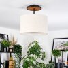 Bassagoda Deckenleuchte 35 cm Naturfarben, Schwarz, 1-flammig