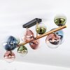Chehalis Deckenleuchte Glas 10 cm, 12 cm, 15 cm Gold, Schwarz, 10-flammig