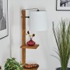 Venor Stehleuchte 28 cm Dunkelbraun, Naturfarben, Schwarz, 1-flammig