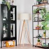 Flemming Stehleuchte 50 cm Naturfarben, Schwarz, 1-flammig
