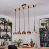 Koyoto Pendelleuchte Glas 15 cm Naturfarben, Schwarz, 5-flammig Koyoto Pendelleuchte Glas 15 cm Naturfarben, Schwarz, 5-flammig