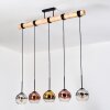Koyoto Pendelleuchte Glas 15 cm Naturfarben, Schwarz, 5-flammig Koyoto Pendelleuchte Glas 15 cm Naturfarben, Schwarz, 5-flammig