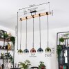 Koyoto Pendelleuchte Glas 15 cm Naturfarben, Schwarz, 5-flammig