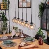 Koyoto Pendelleuchte Glas 15 cm Naturfarben, Schwarz, 5-flammig