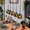 Koyoto Pendelleuchte Glas 15 cm Naturfarben, Schwarz, 5-flammig