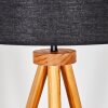 Flemming Stehleuchte 50 cm Naturfarben, Schwarz, 1-flammig