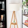 Flemming Stehleuchte 50 cm Holz dunkel, Schwarz, 1-flammig
