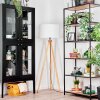 Flemming Stehleuchte 50 cm Naturfarben, Schwarz, 1-flammig