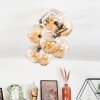 Koyoto Deckenleuchte Glas 15 cm Gold, Schwarz, 8-flammig