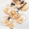 Koyoto Deckenleuchte Glas 15 cm Gold, Schwarz, 8-flammig