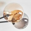 Chehalis Deckenleuchte Glas 15 cm Bernsteinfarben, Rauchfarben, 6-flammig