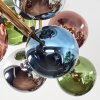 Gastor Deckenleuchte Glas 15 cm Gold, Schwarz, 8-flammig