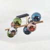 Gastor Deckenleuchte Glas 15 cm Gold, Schwarz, 8-flammig