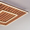Meron Deckenleuchte LED Holzoptik, Schwarz, 1-flammig