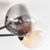 Chehalis Deckenleuchte Glas 15 cm Bernsteinfarben, Klar, Rauchfarben, 6-flammig