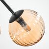 Chehalis Deckenleuchte Glas 12 cm Bernsteinfarben, 5-flammig