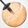 Chehalis Deckenleuchte Glas 15 cm Bernsteinfarben, 5-flammig