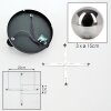 Chehalis Deckenleuchte Glas 15 cm Rauchfarben, 3-flammig