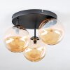 Chehalis Deckenleuchte Glas 15 cm Bernsteinfarben, 3-flammig