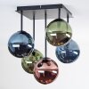 Chehalis Deckenleuchte Glas 15 cm Blau, Grün, Kupferfarben, 5-flammig