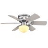 Globo Ugo Deckenventilator Nickel-Matt, 1-flammig