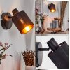 Fallhagen Wandleuchte Schwarz, 1-flammig